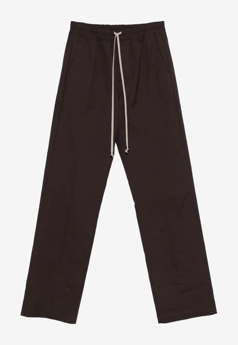 Rick Owens Dietrich Drawstring-Waistband Loose Pants Brown RU02E1378TE_78