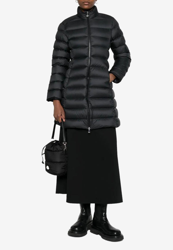 Moncler Igesse Mid-Length Down Jacket Black K20931C00001596ZR_999