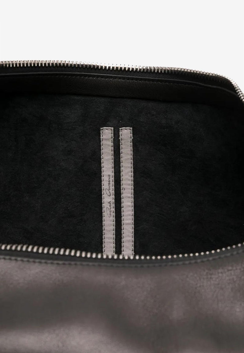 Rick Owens Gemini Leather Shoulder Bag Black RR02E1428LBU_09