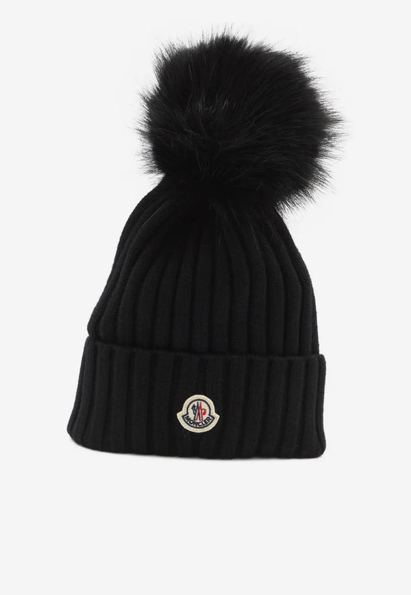 Moncler Pom Pom Wool Beanie Black K20933B00064M1131_999