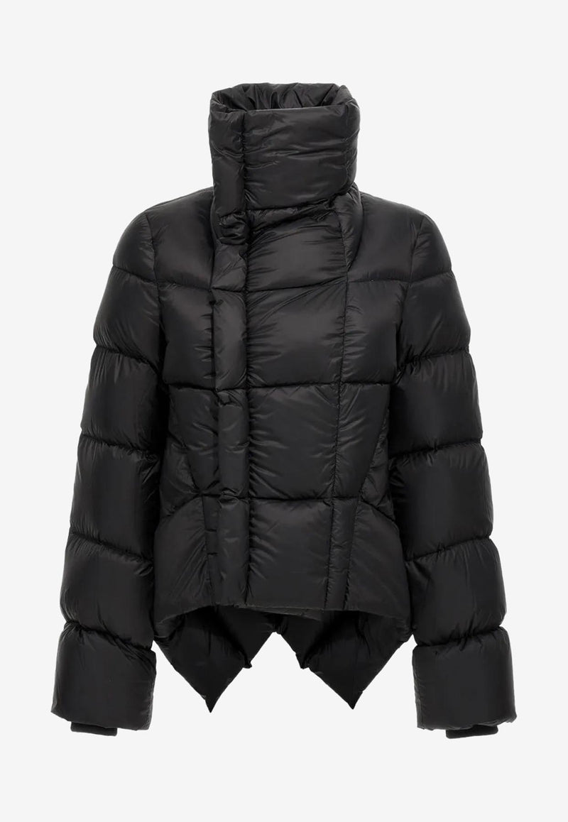 Rick Owens Naska Asymmetric Puffer Jacket Black RP02E4746NPD3_09