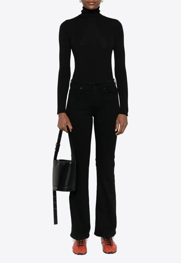 Moncler Logo Wool Turtleneck Sweater Black K20939F00009M1180_999