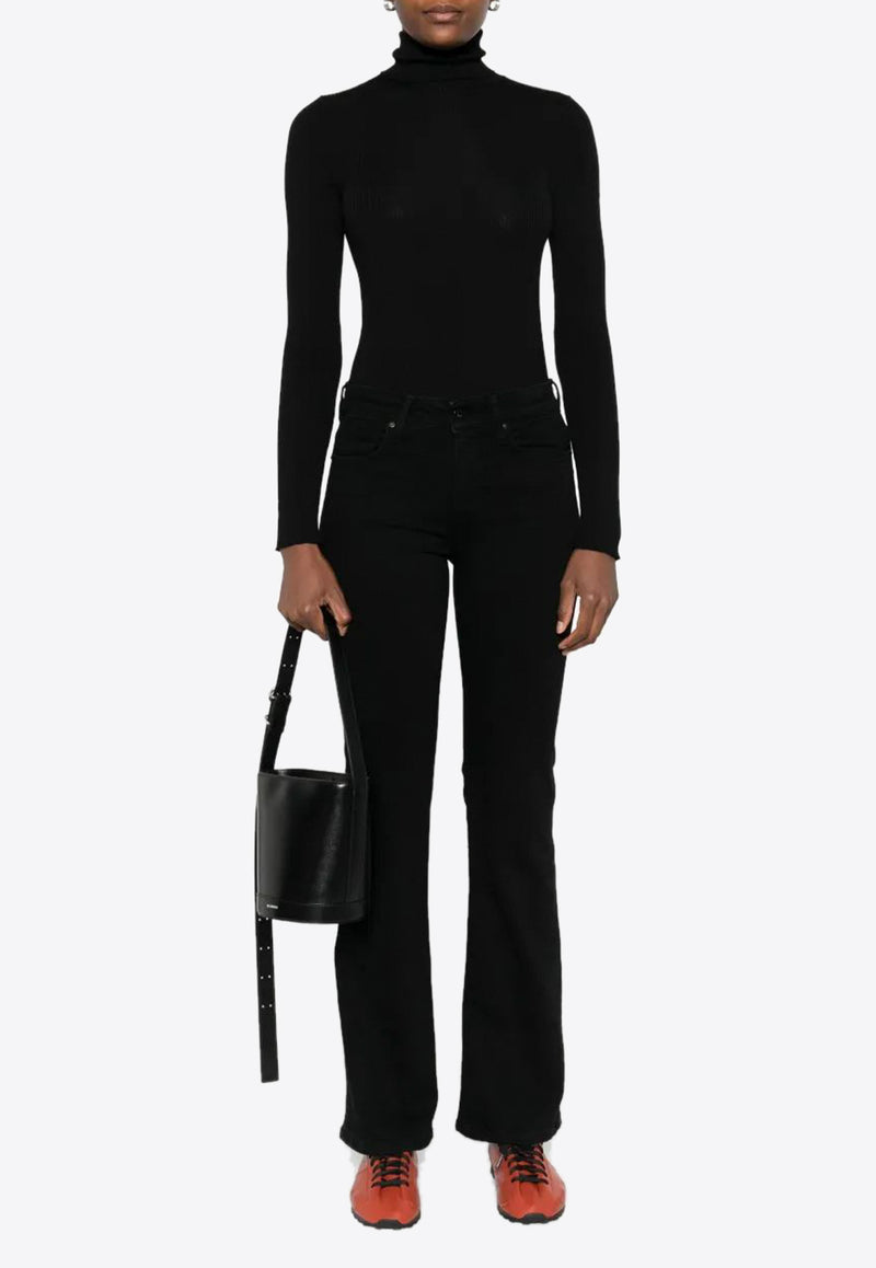 Moncler Logo Wool Turtleneck Sweater Black K20939F00009M1180_999