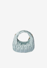 Miu Miu Mini Wander Matelassé Leather Top Handle Bag Light Blue 5BP078VOLO2BD8_F0D30