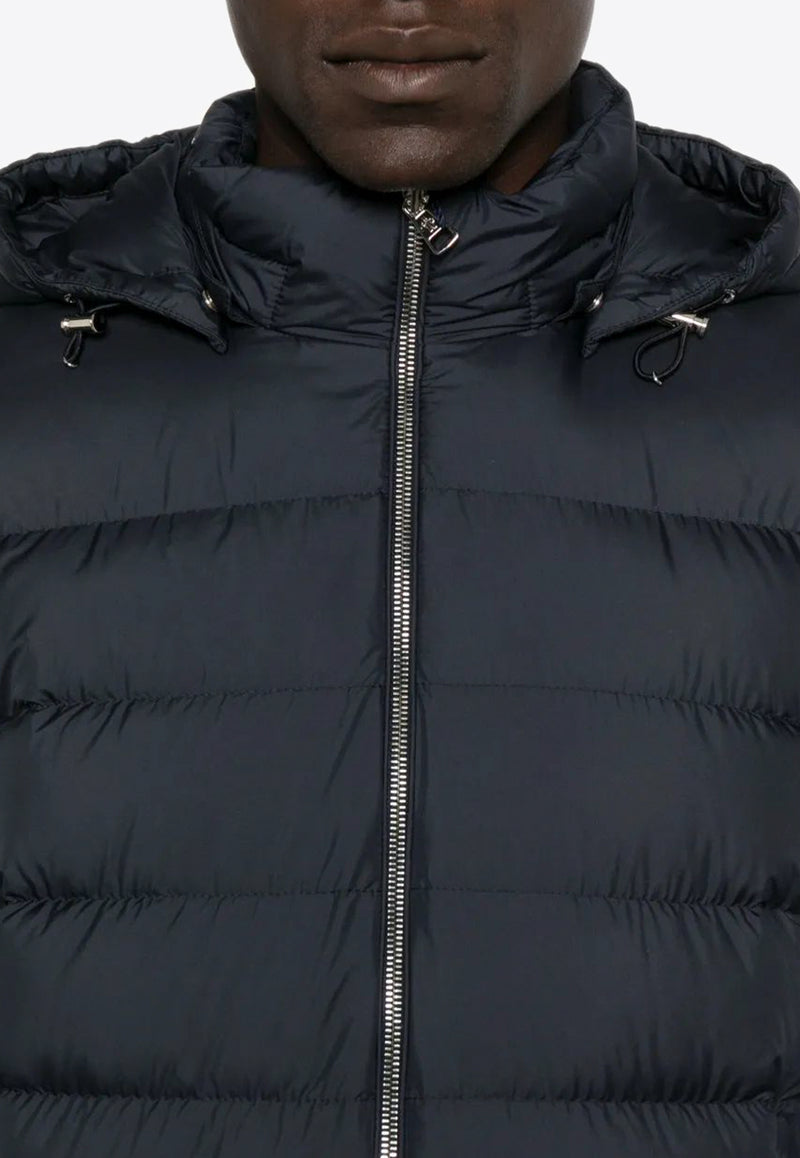 Moncler Arneb Hooded Short Down Jacket Navy K20911A00129549SK_779