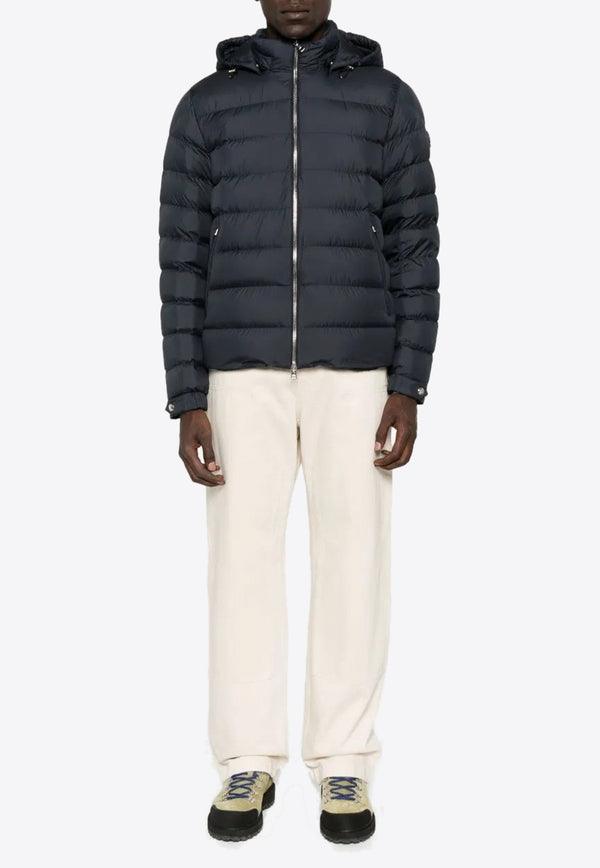 Moncler Arneb Hooded Short Down Jacket Navy K20911A00129549SK_779