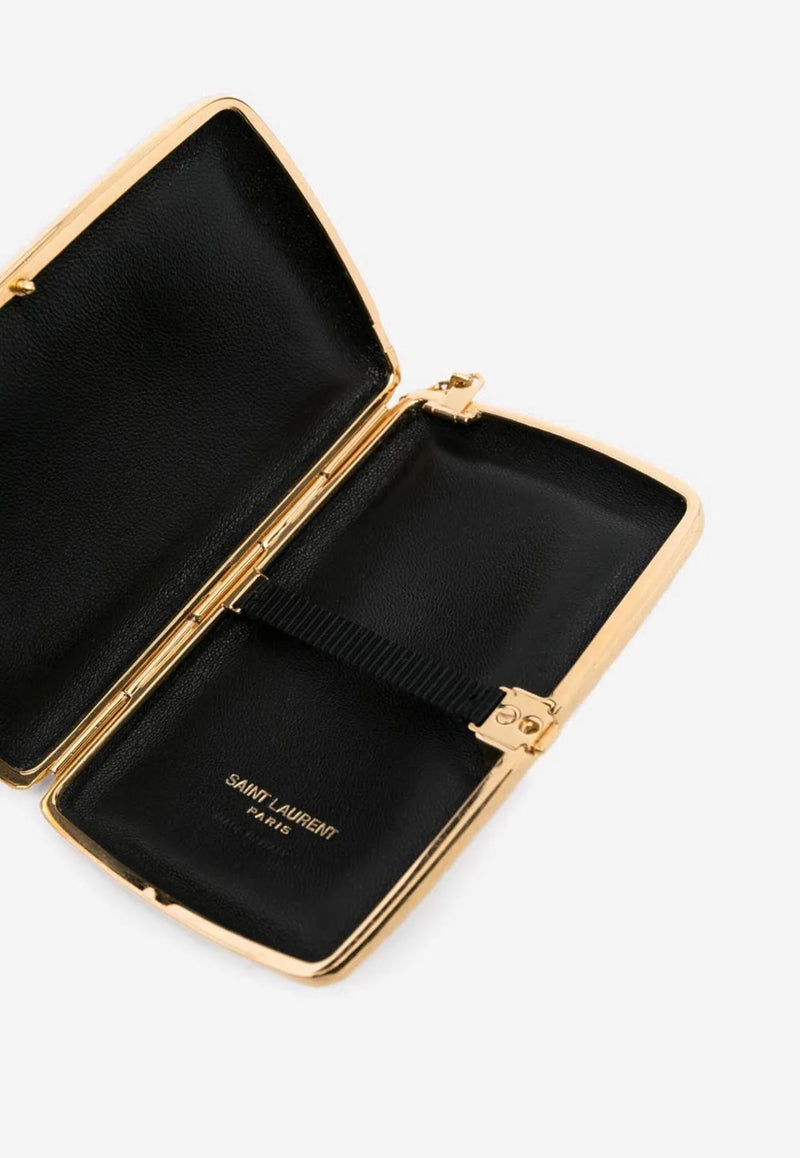 Saint Laurent Mini Minaudiere Clutch Bag Gold 834428JAAIU_0581