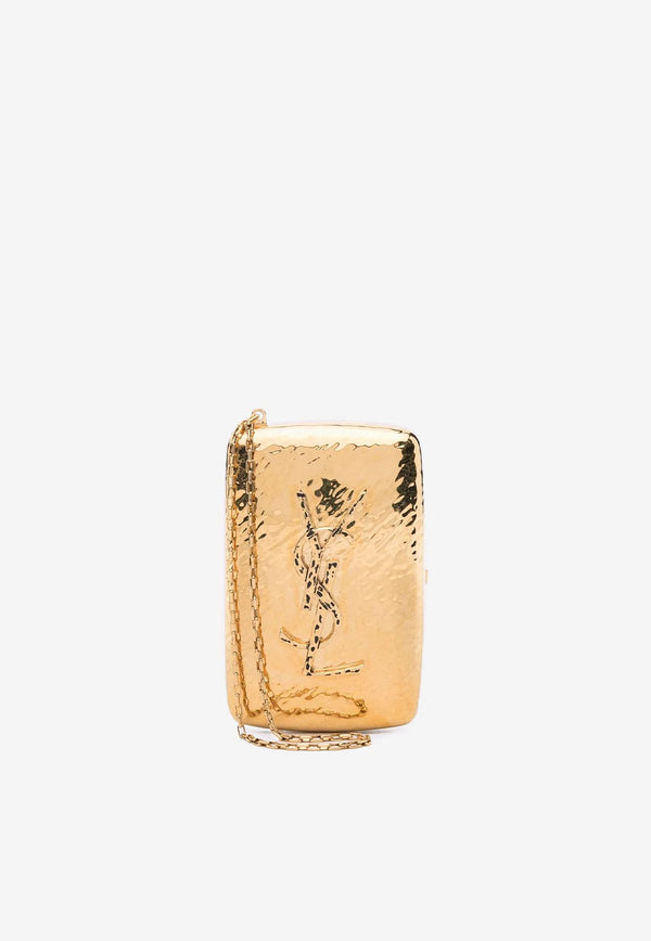 Saint Laurent Mini Minaudiere Clutch Bag Gold 834428JAAIU_0581