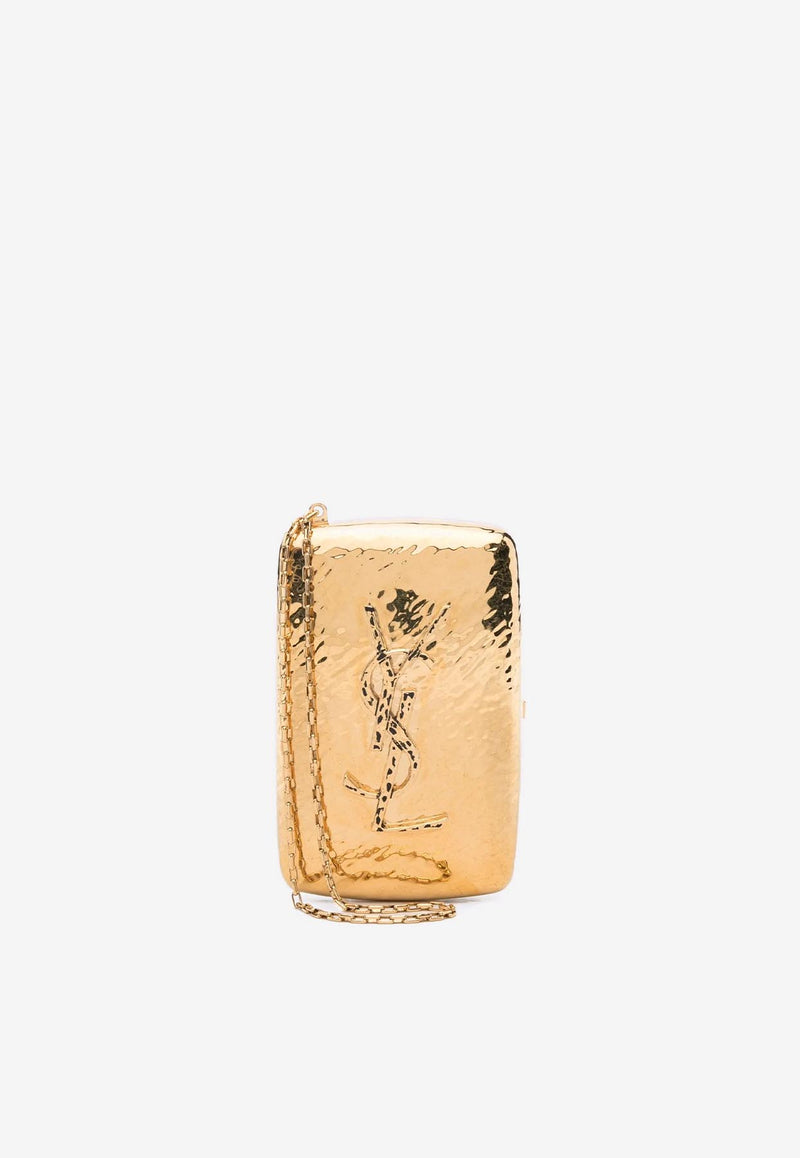 Saint Laurent Mini Minaudiere Clutch Bag Gold 834428JAAIU_0581