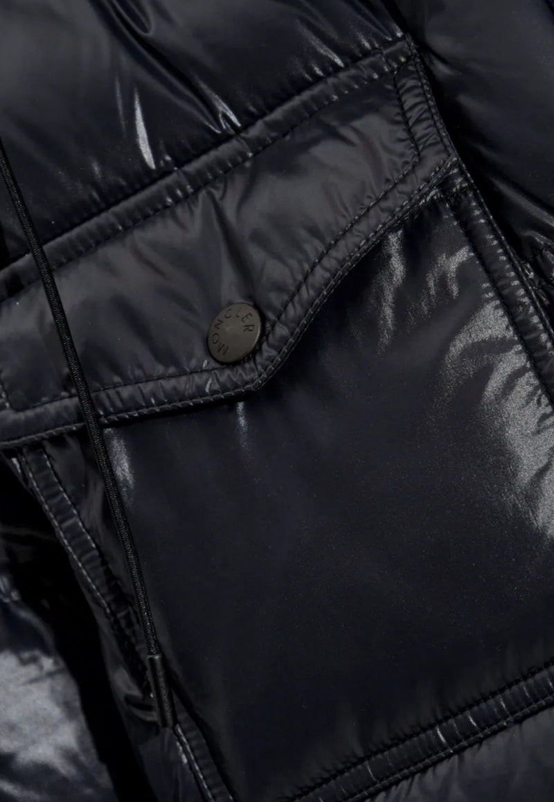 Moncler Erea Hooded Short Down Jacket Black K20931A00040596XE_999