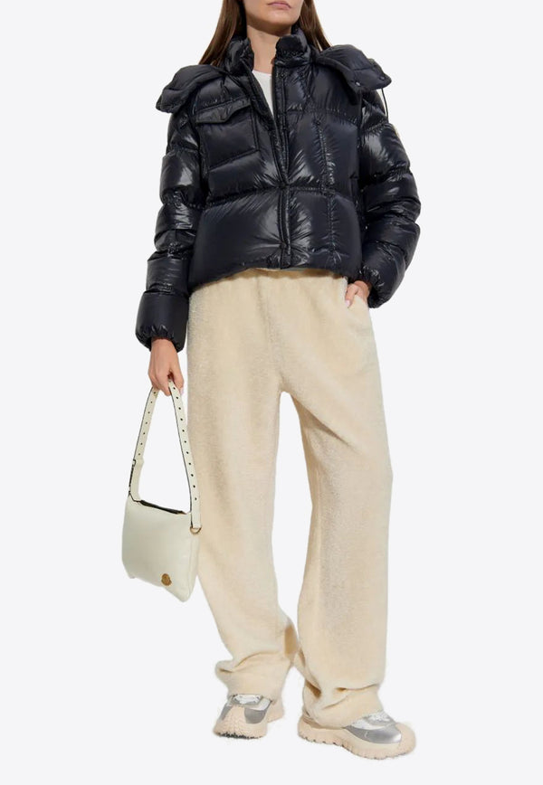 Moncler Erea Hooded Short Down Jacket Black K20931A00040596XE_999