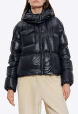 Moncler Erea Hooded Short Down Jacket Black K20931A00040596XE_999