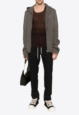 Rick Owens Elastic-Waistband Slim Pants Black RU02E1390ZL_09