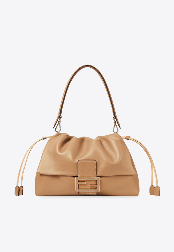 Fendi Large Mamma Baguette Leather Shoulder Bag Camel 8BR834AQ0DF19P8_CAPPUCCINO+OS_29851279