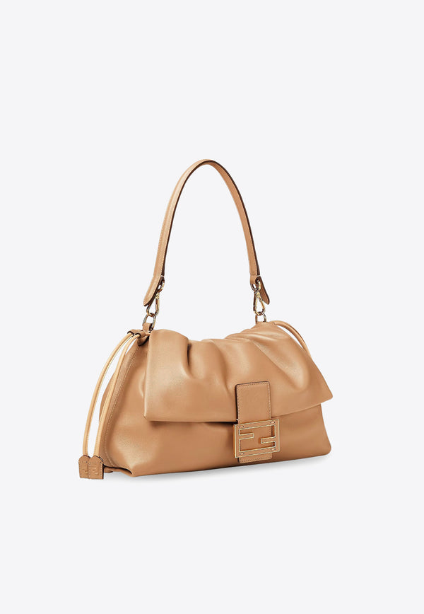 Fendi Large Mamma Baguette Leather Shoulder Bag Camel 8BR834AQ0DF19P8_CAPPUCCINO+OS_29851279