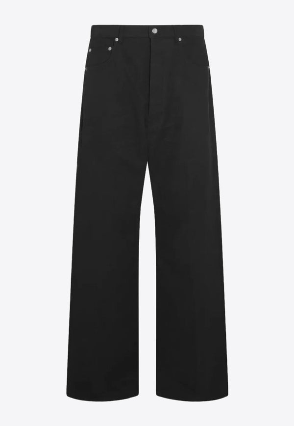 Rick Owens Geth Wide-Fit Jeans Black RU02E1333TB_09