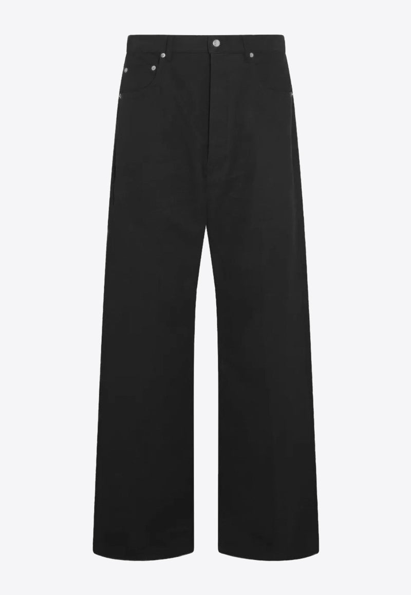 Rick Owens Geth Wide-Fit Jeans Black RU02E1333TB_09