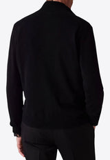 Paul Smith Knitted Zip-Up Cardigan Black M1R906YN02497_79