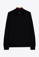 Paul Smith Knitted Zip-Up Cardigan Black M1R906YN02497_79
