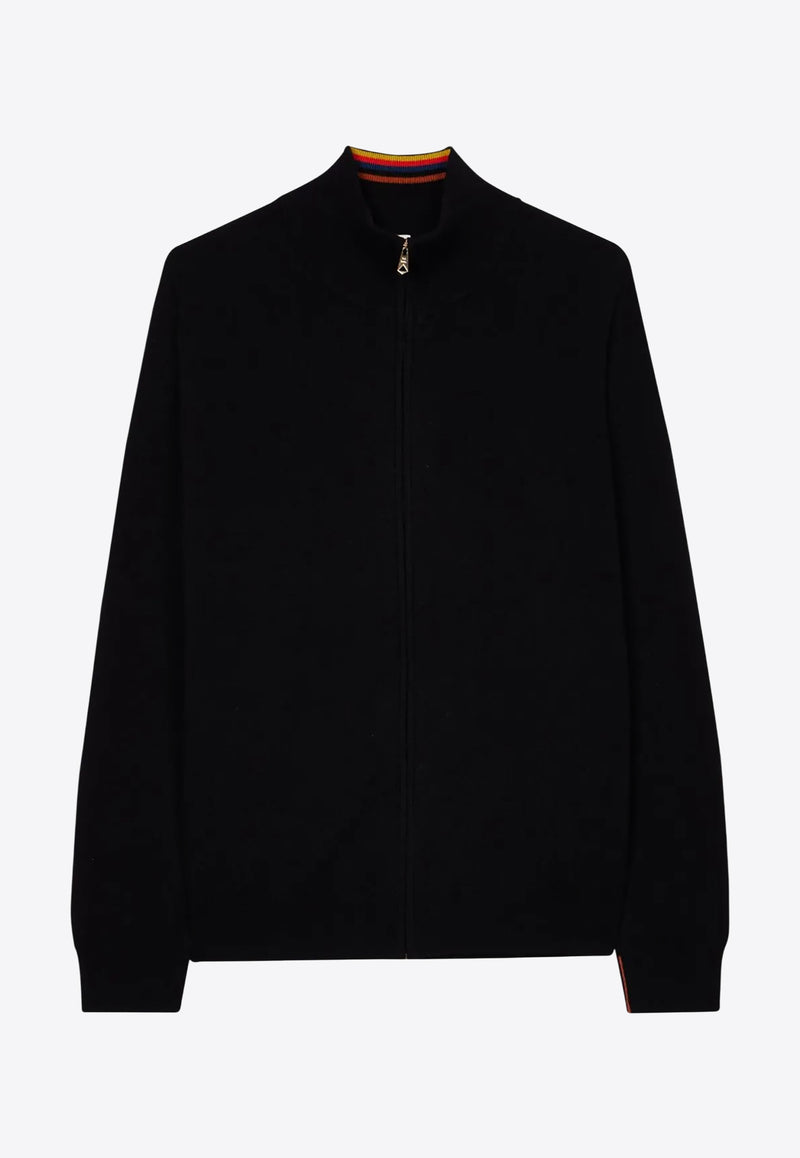 Paul Smith Knitted Zip-Up Cardigan Black M1R906YN02497_79