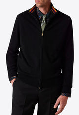 Paul Smith Knitted Zip-Up Cardigan Black M1R906YN02497_79