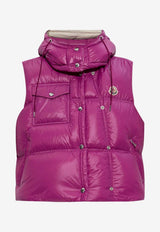 Moncler Pario Hooded Down Gilet Pink K20931A00096596XE_551