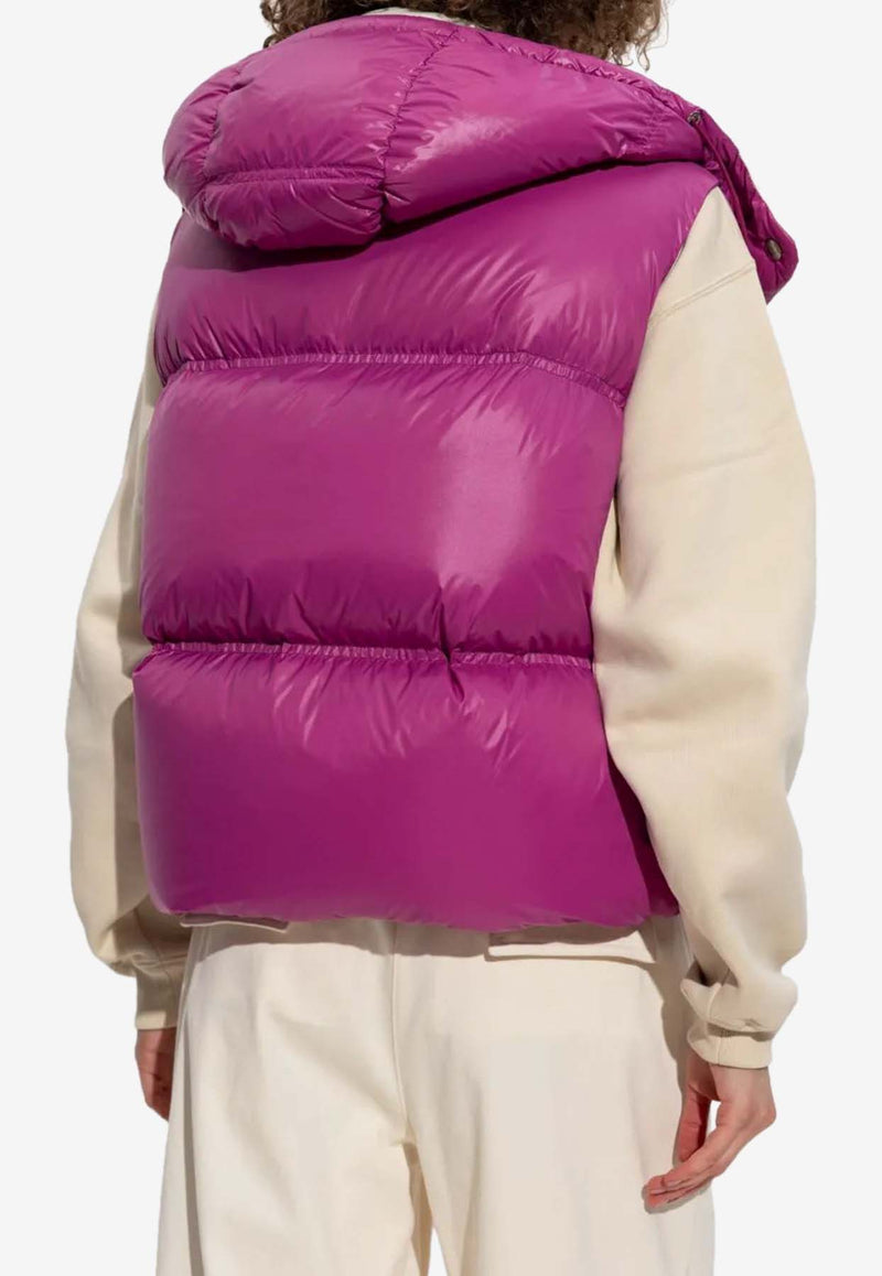 Moncler Pario Hooded Down Gilet Pink K20931A00096596XE_551