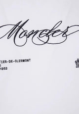 Moncler Script Logo Crewneck T-shirt White K20918C0001289AUG_00A