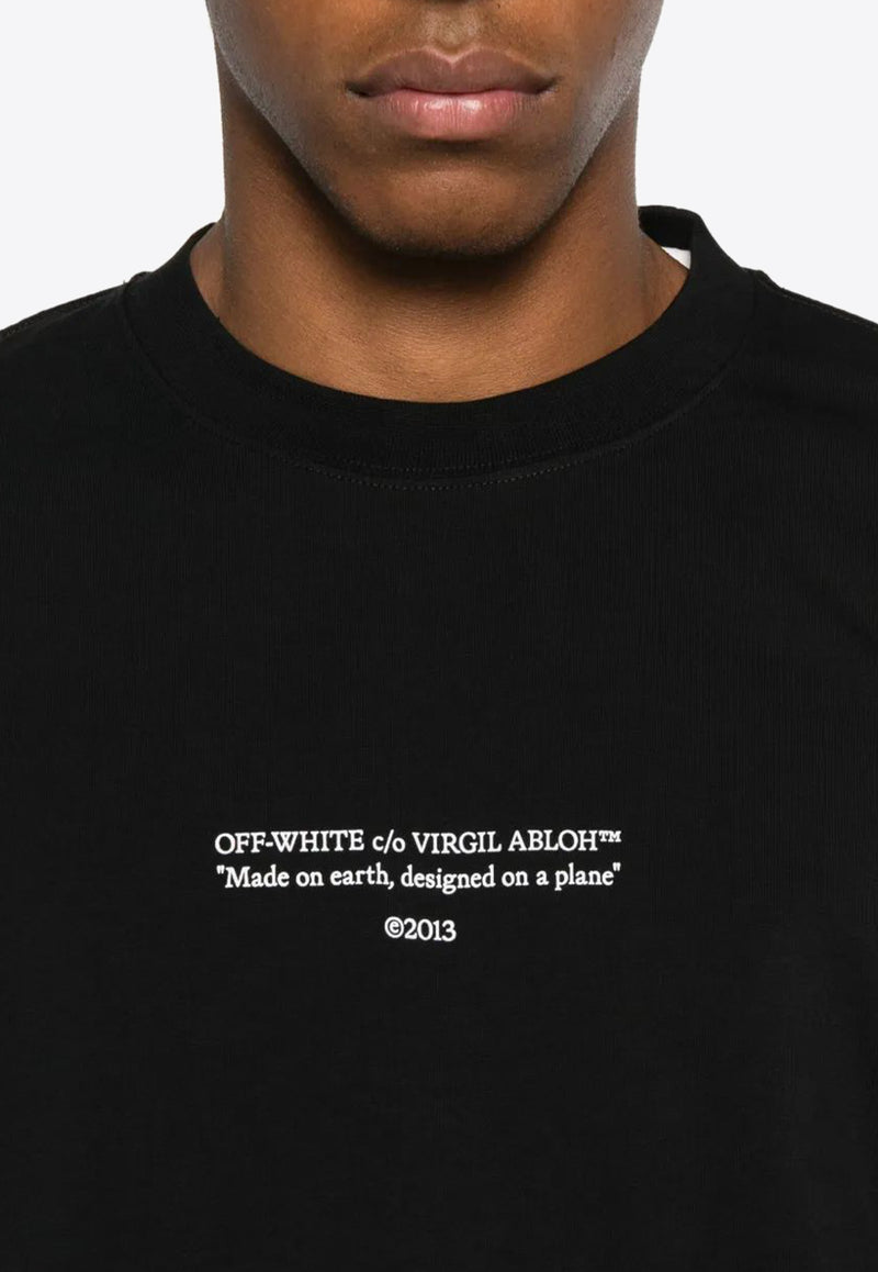 Off-White Statement Skate T-shirt Black OMAA120F25JER011_1001
