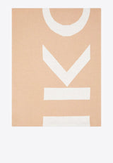 PINKO Logo Knit Wool Scarf Beige 105988A2Z5_MZ2