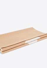 PINKO Logo Knit Wool Scarf Beige 105988A2Z5_MZ2