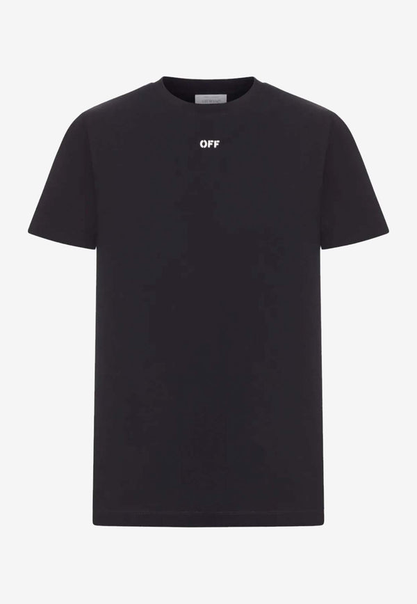 Off-White Brush Arrow Print T-shirt Black OMAA027F25JER008_1001
