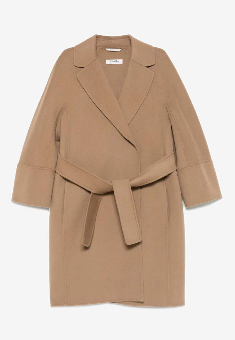 S Max Mara Arona Wrap Belted Coat Brown 2529016071600ARONA_045