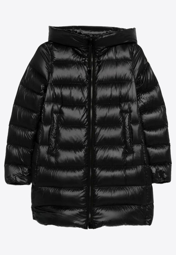 Moncler Suyenne Hooded Down Parka Black K20931C00012597YG_999