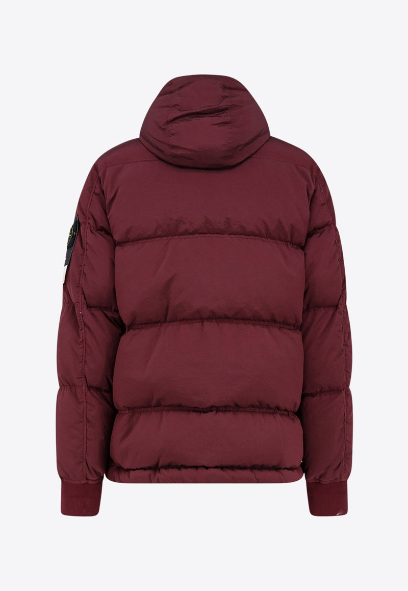Stone Island Zip-Up Down Jacket Purple K2S154100088S0019V0012_Purple_29841990