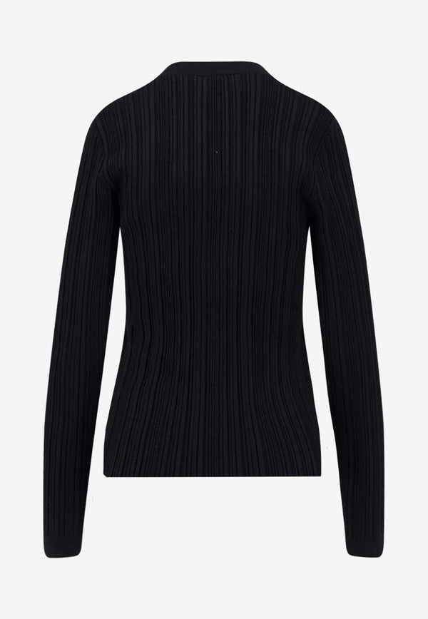 CHIARA BONI La Petite Robe New Pepper V-neck Cardigan Black CRNEKYKYC1854_Black_35065755