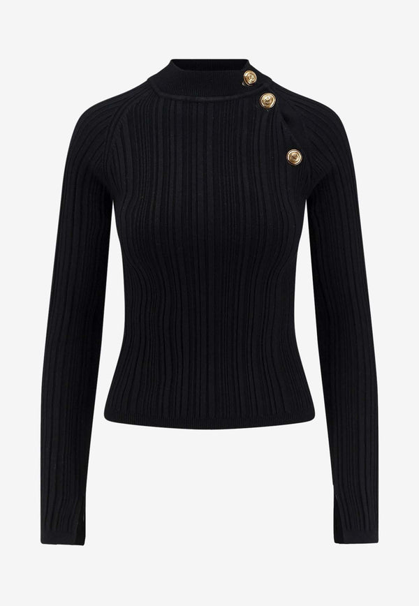 CHIARA BONI La Petite Robe Majok Ribbed Knit Sweater Black MAIJOKKYC1854_Black_35065751