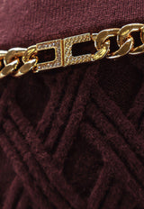 Elisabetta Franchi Iconic Pencil Skirt Burgundy GK20B56E2EA4_Merlot_29847017