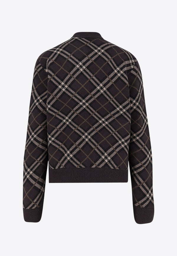 Burberry Checked Zip-Up Bomber Jacket Brown 8114200B2412_TRUFFLE IP CHECK_29846069