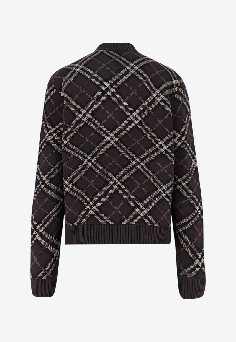 Burberry Checked Zip-Up Bomber Jacket Brown 8114200B2412_TRUFFLE IP CHECK_29846069