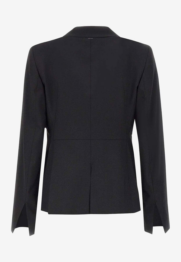 Hugo Boss Single-Breasted Wool Blazer Black 50546622001_Black_30893694