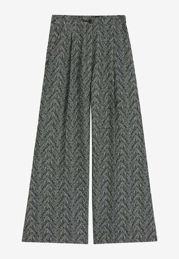 Hugo Boss Tetosa Herringbone-Pattern Pants Gray 50548286960_OPEN MISCELLANEOUS_30893703