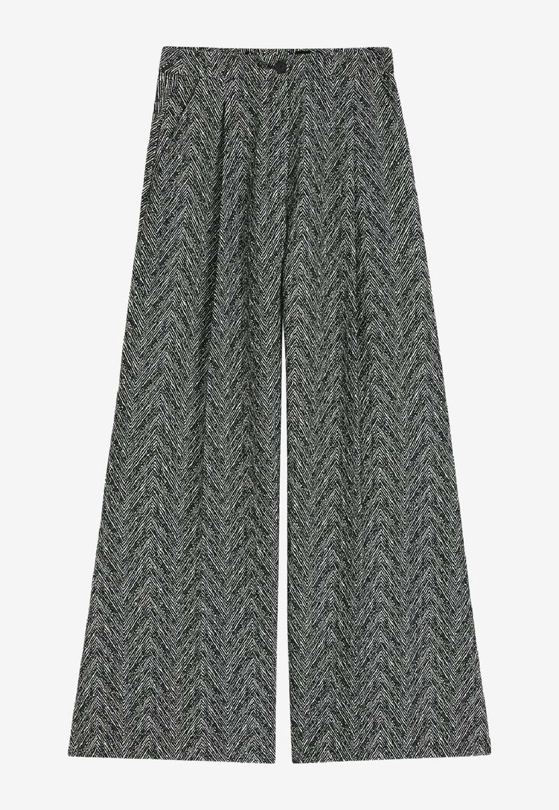 Hugo Boss Tetosa Herringbone-Pattern Pants Gray 50548286960_OPEN MISCELLANEOUS_30893703