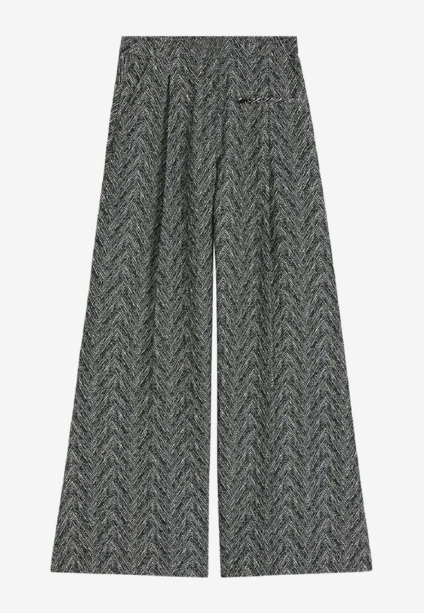Hugo Boss Tetosa Herringbone-Pattern Pants Gray 50548286960_OPEN MISCELLANEOUS_30893703