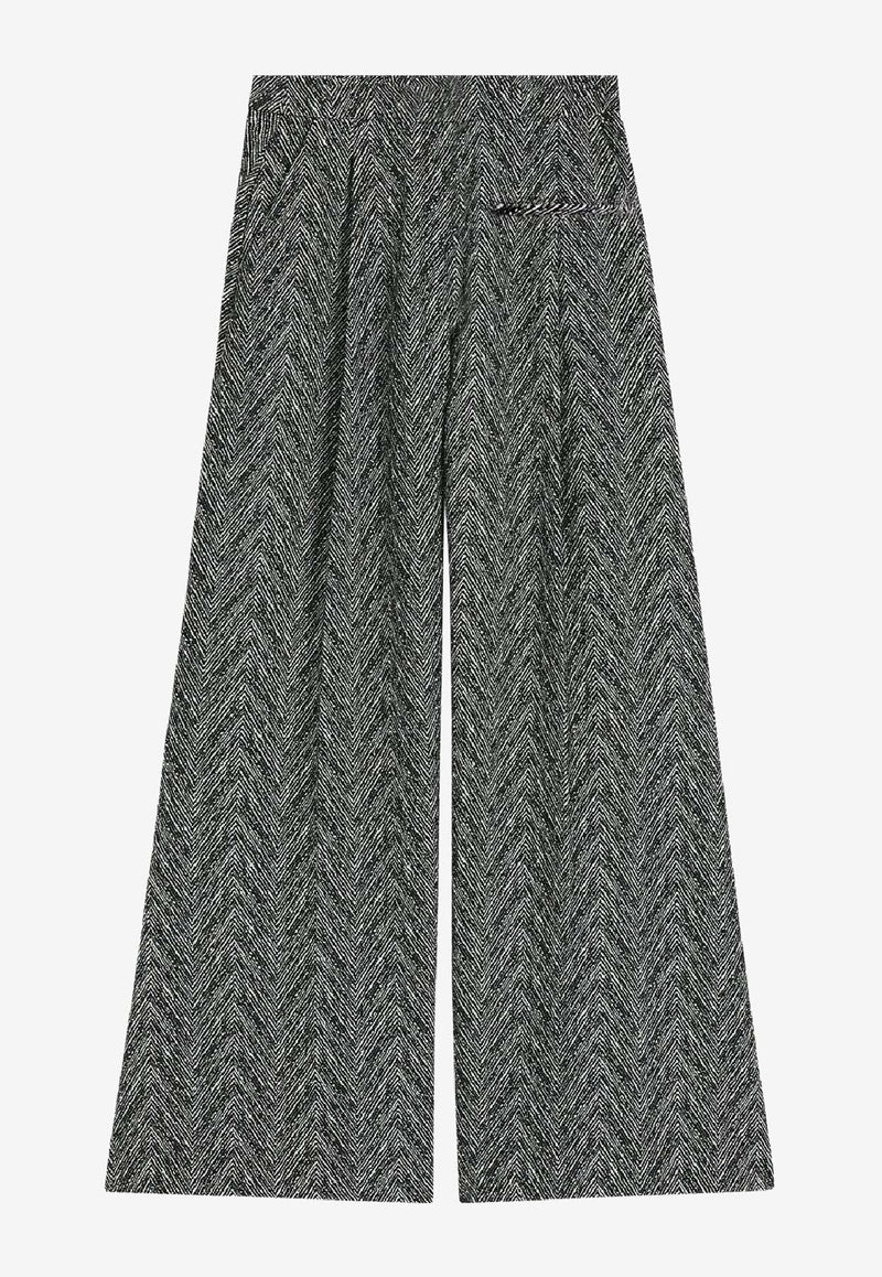 Hugo Boss Tetosa Herringbone-Pattern Pants Gray 50548286960_OPEN MISCELLANEOUS_30893703