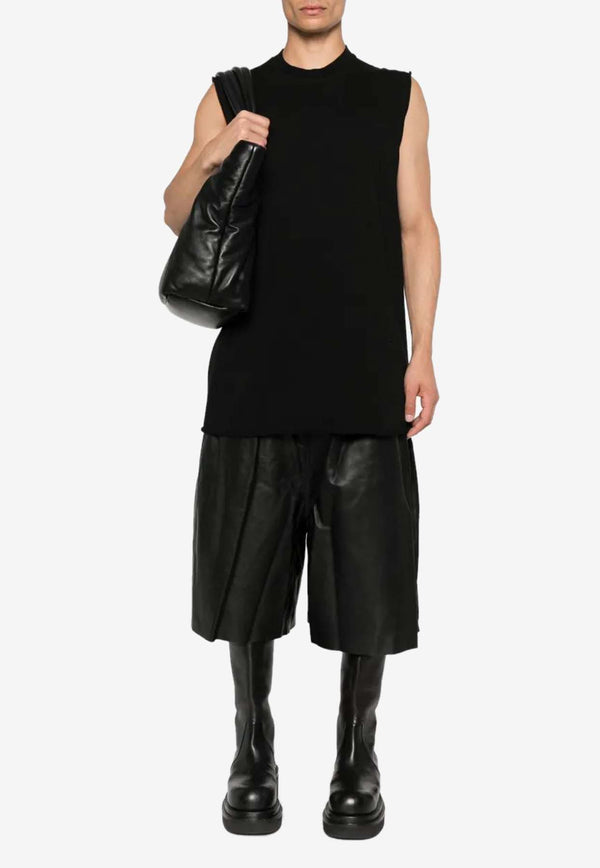 Rick Owens Jumbo Sleeveless T-shirt Black RR02E1108RIG_09