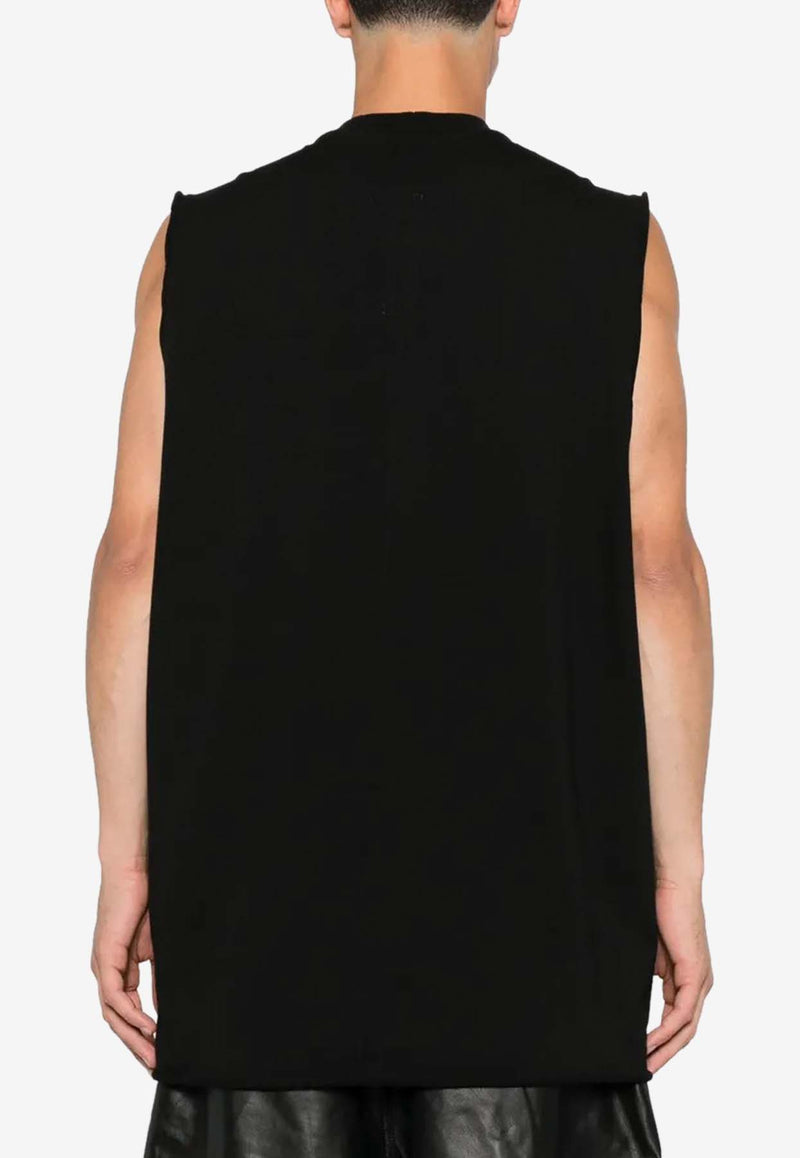 Rick Owens Jumbo Sleeveless T-shirt Black RR02E1108RIG_09