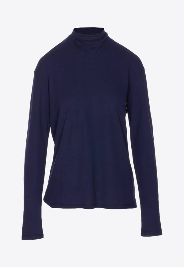 Lemaire Foulard Long-Sleeved Top Blue TO1306LJ1025_BL797