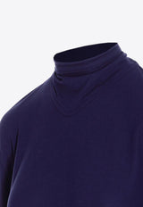 Lemaire Foulard Long-Sleeved Top Blue TO1306LJ1025_BL797