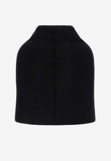 Rick Owens Runway Knitted Alpaca Cowl Black RR02E1491KWP_09